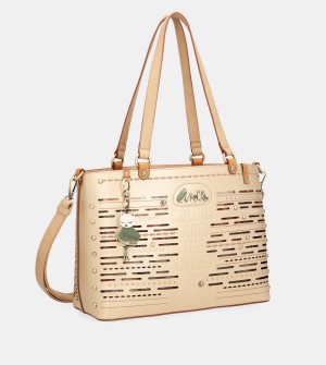 Anekke Nature Pachamama Large Golden Ženske Torba Tote | 9872063-JR